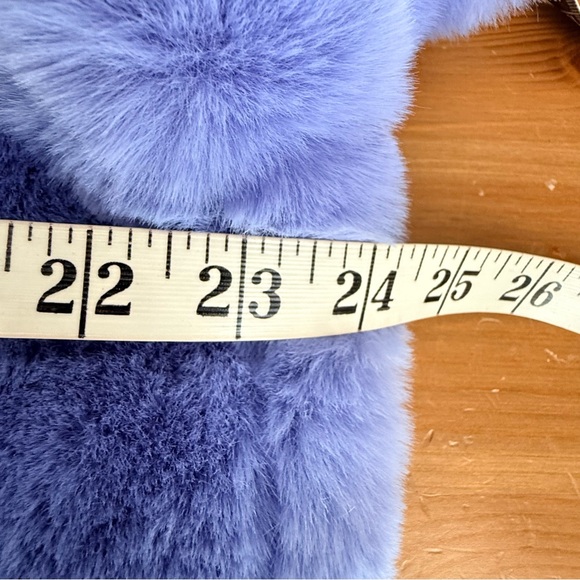 Donna Salyer’s Fabulous Furs Periwinkle Le Mink Faux Fur Coat & Bucket Hat Sz XL - Picture 11 of 12